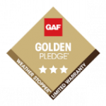 GAF Golden Pledge Warranty badge