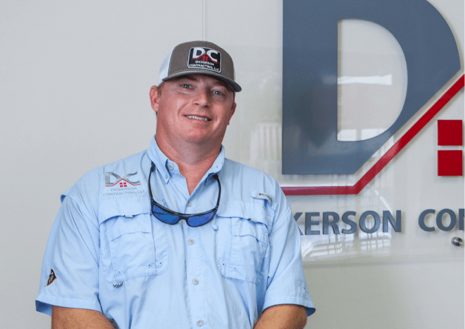 Jacob Dickerson on a job site